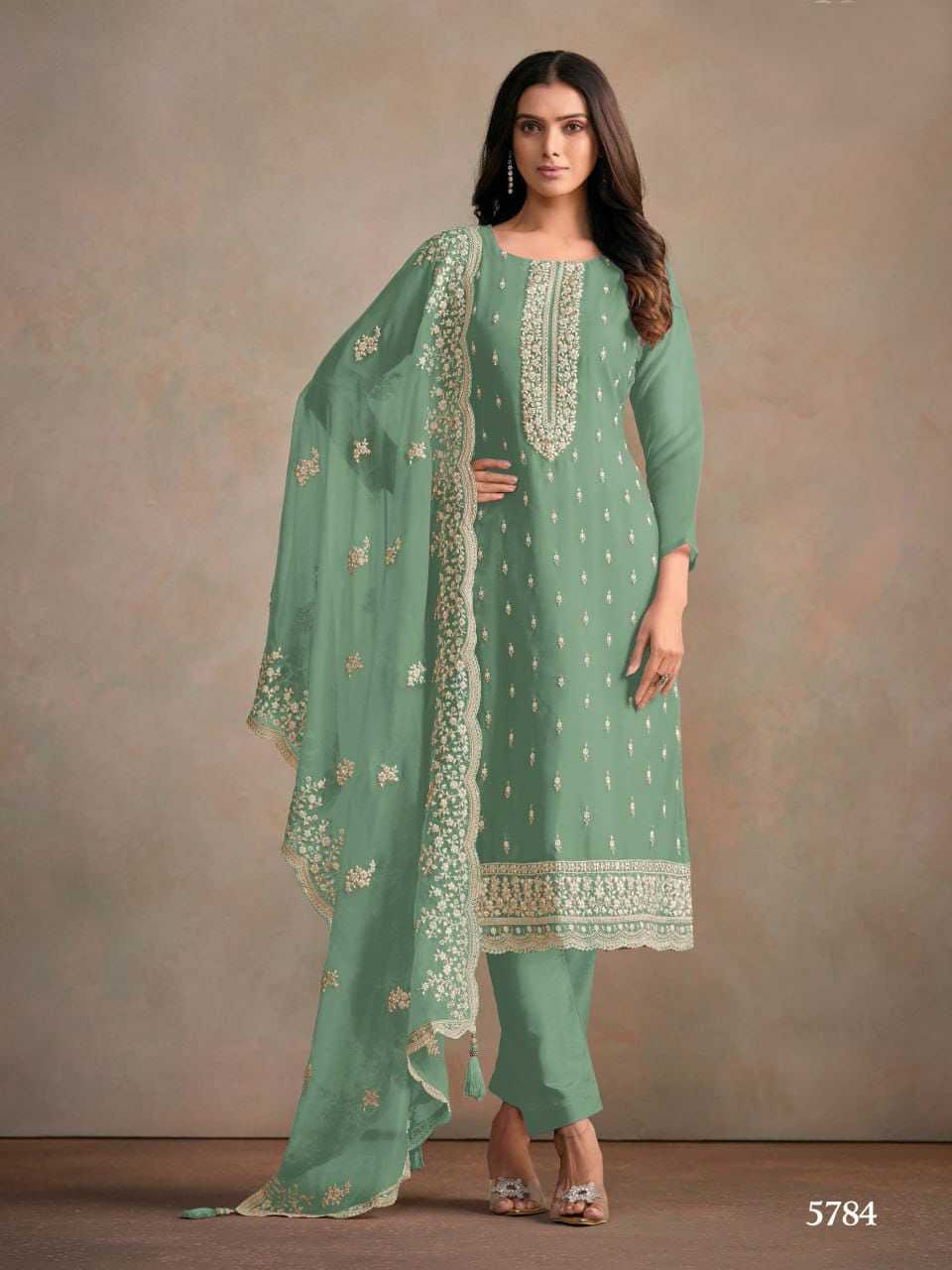 Organza Silk Embroidery Suit
