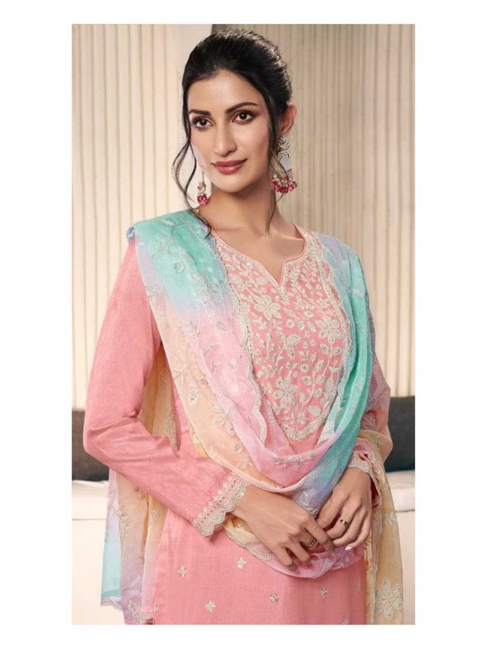 Silk Embroidery Suit