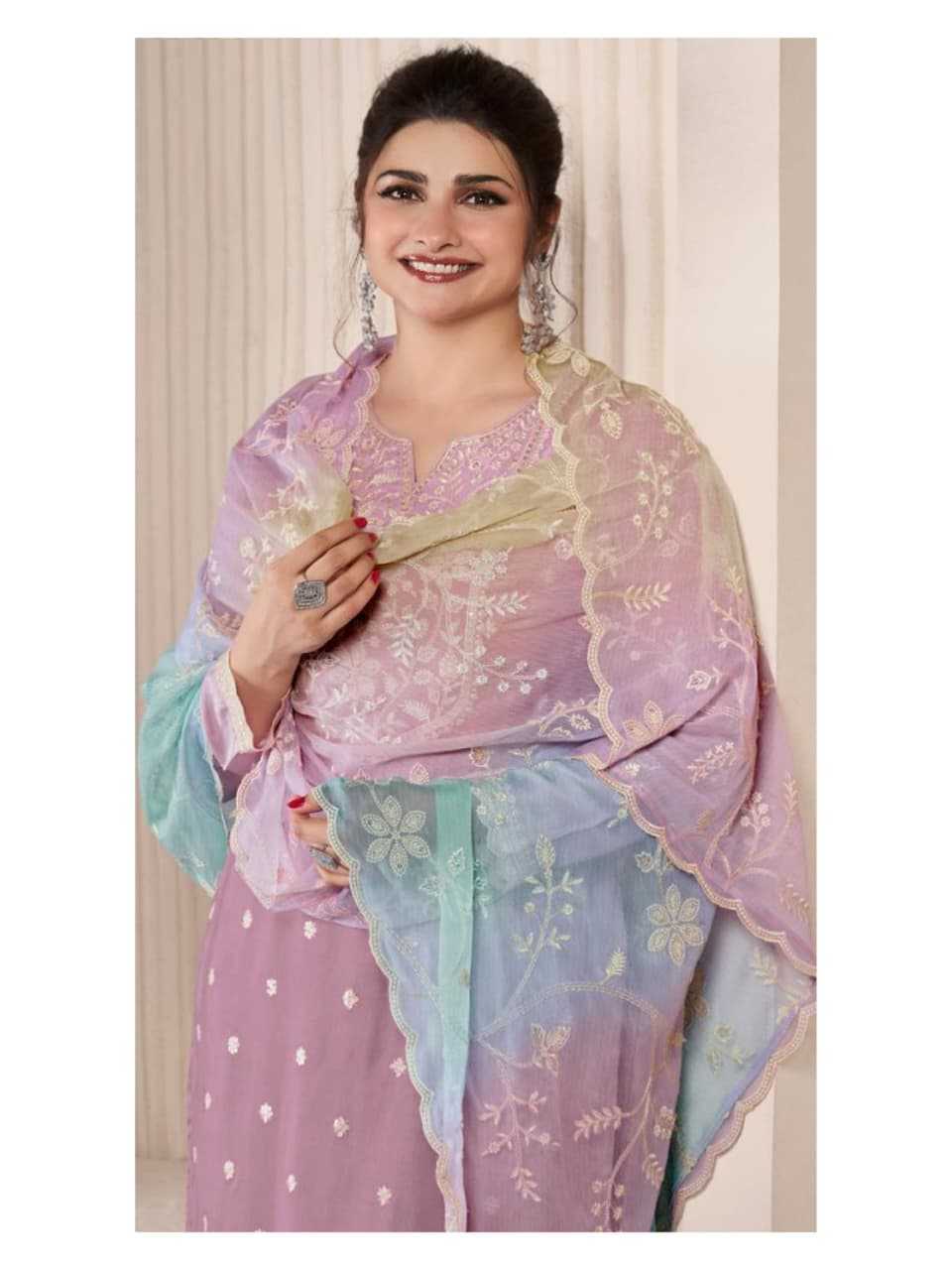 Silk Embroidery Suit