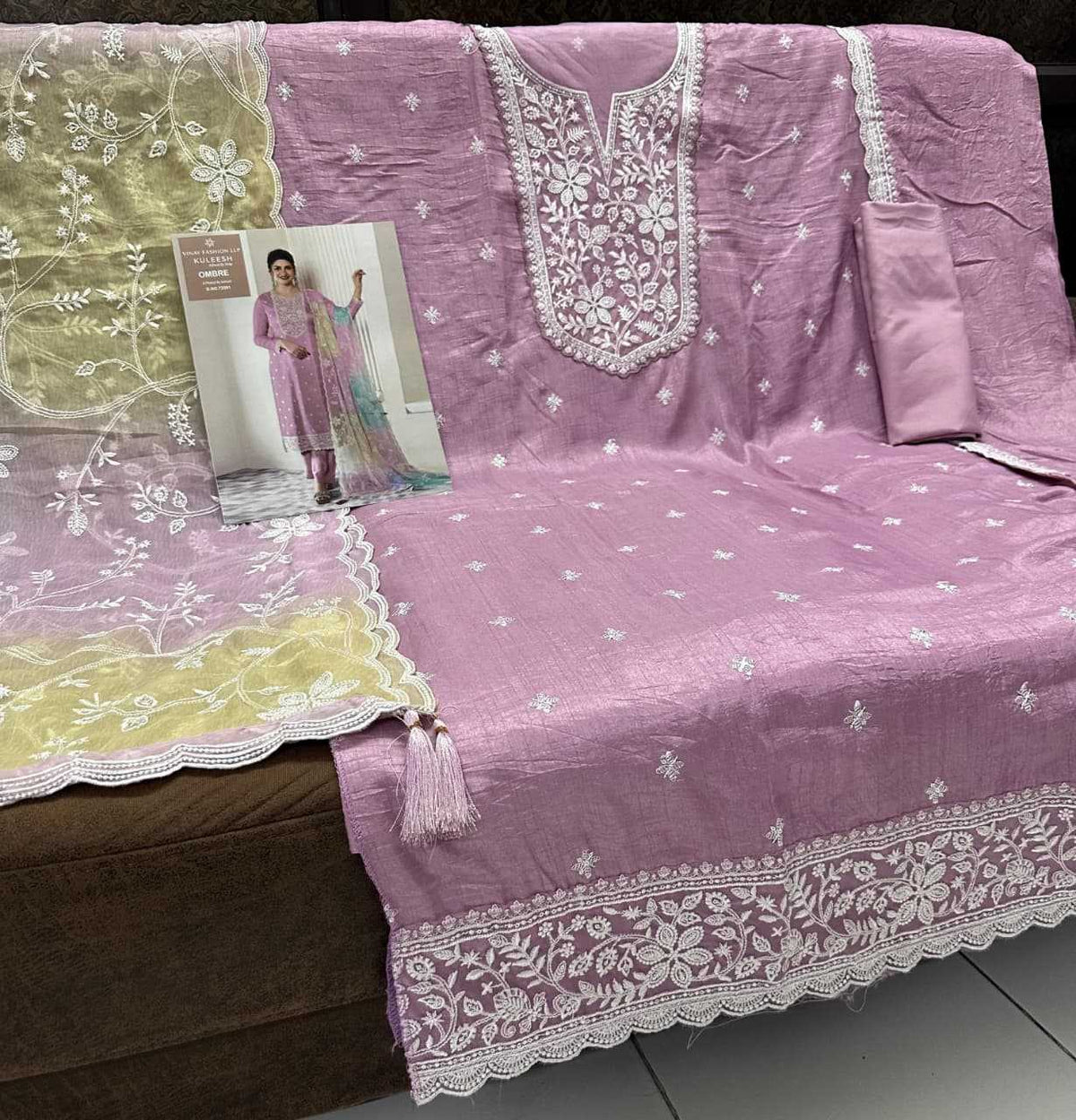 Silk Embroidery Suit