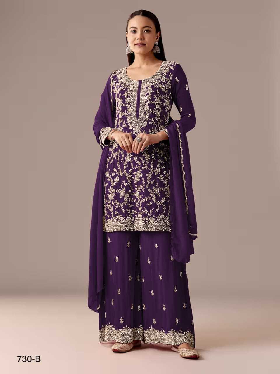 Heavy Silk Embroidery Suit