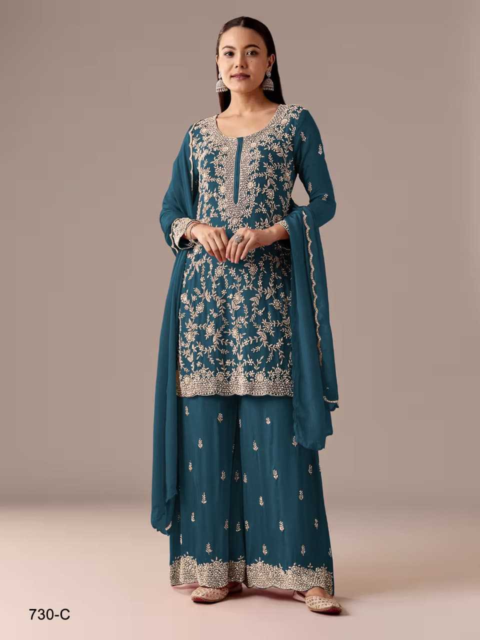 Heavy Silk Embroidery Suit