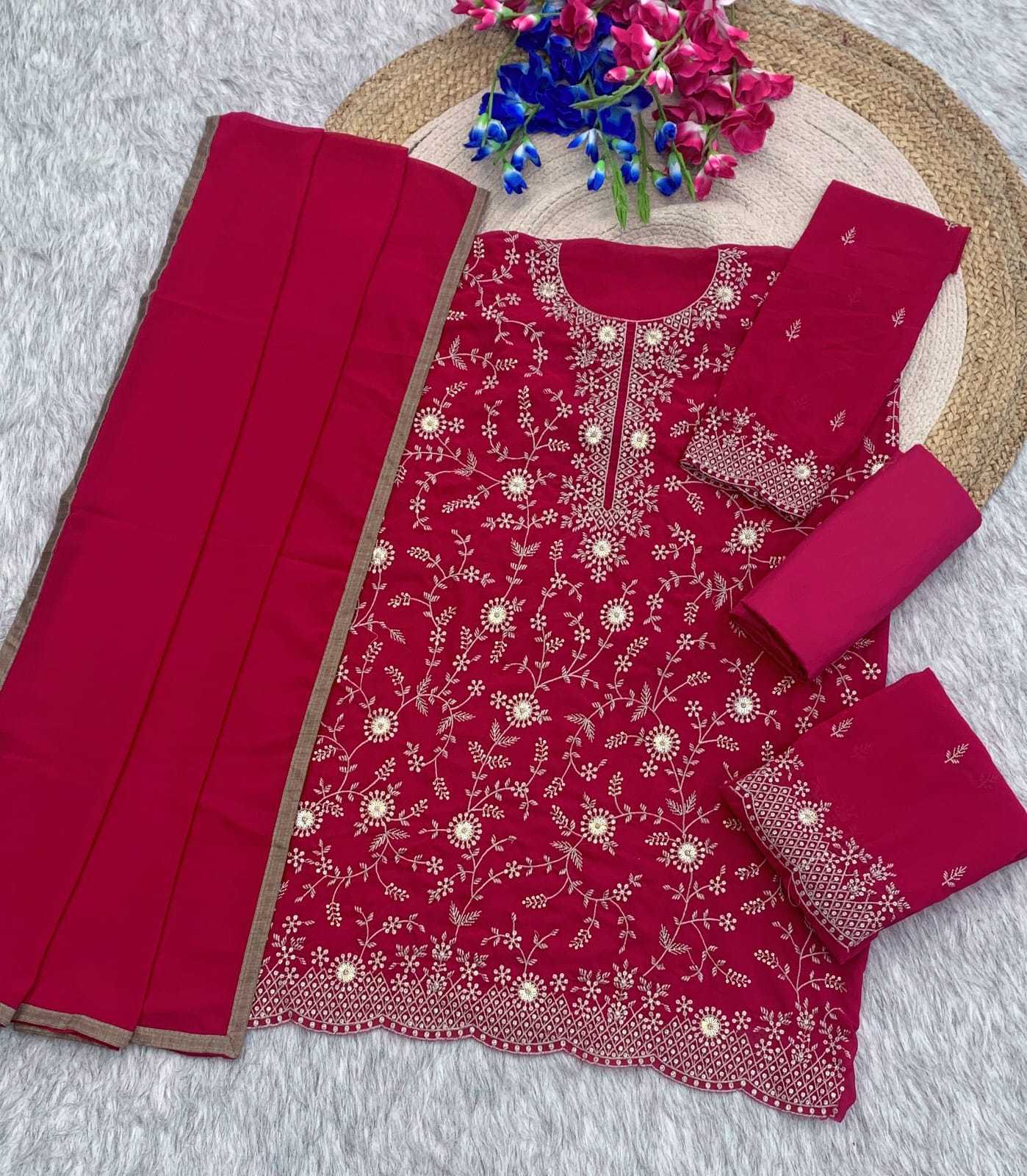 Heavy Silk Embroidery Suit