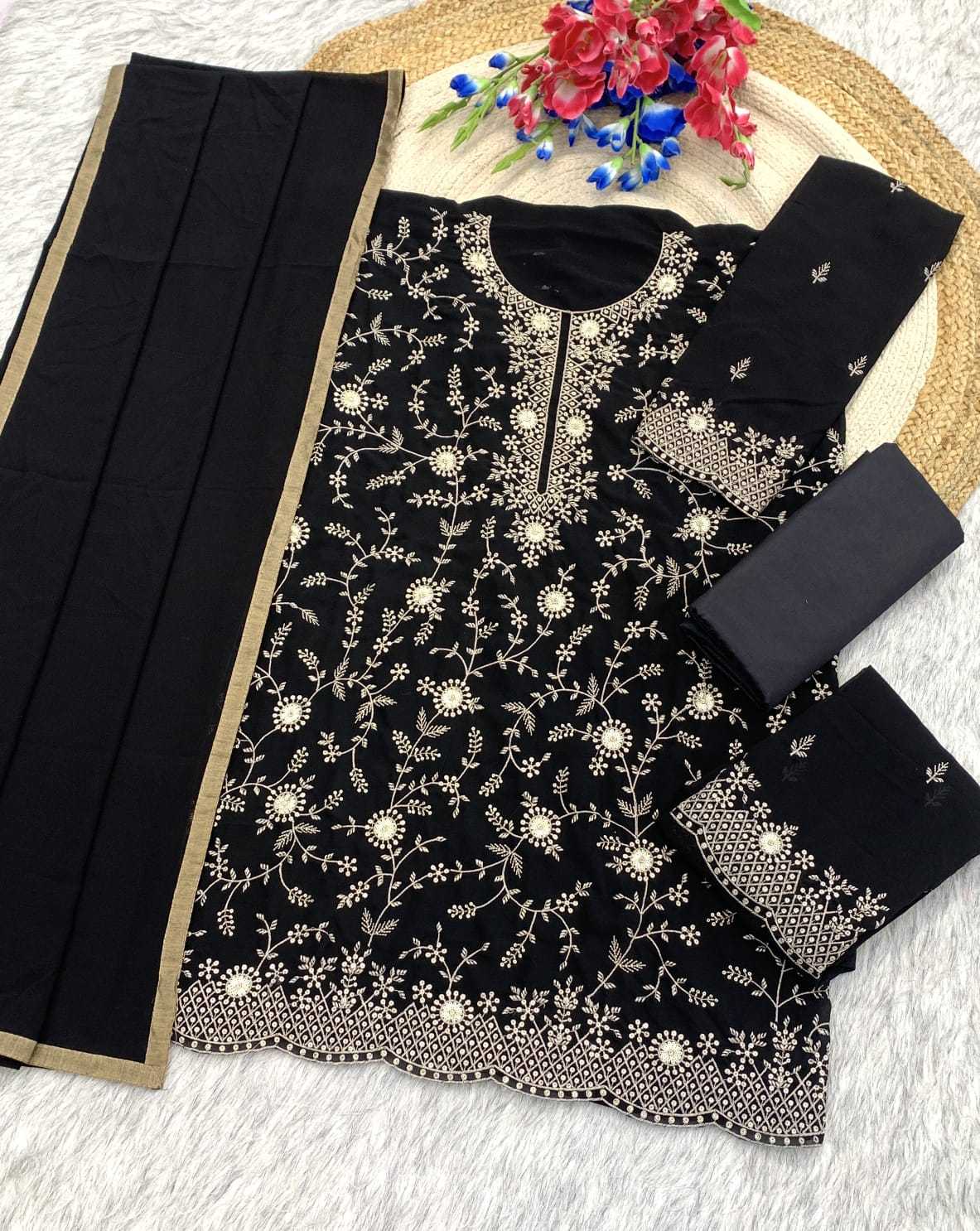Heavy Silk Embroidery Suit