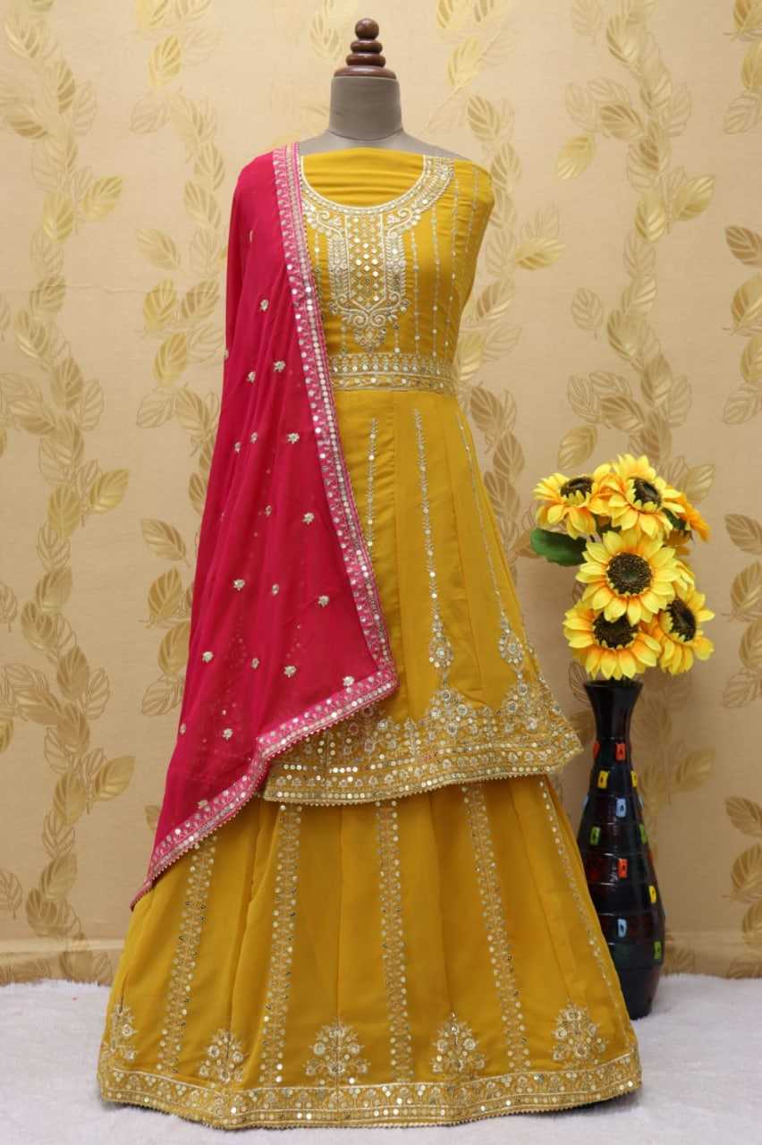 Faux Georgette Embroidery Suit