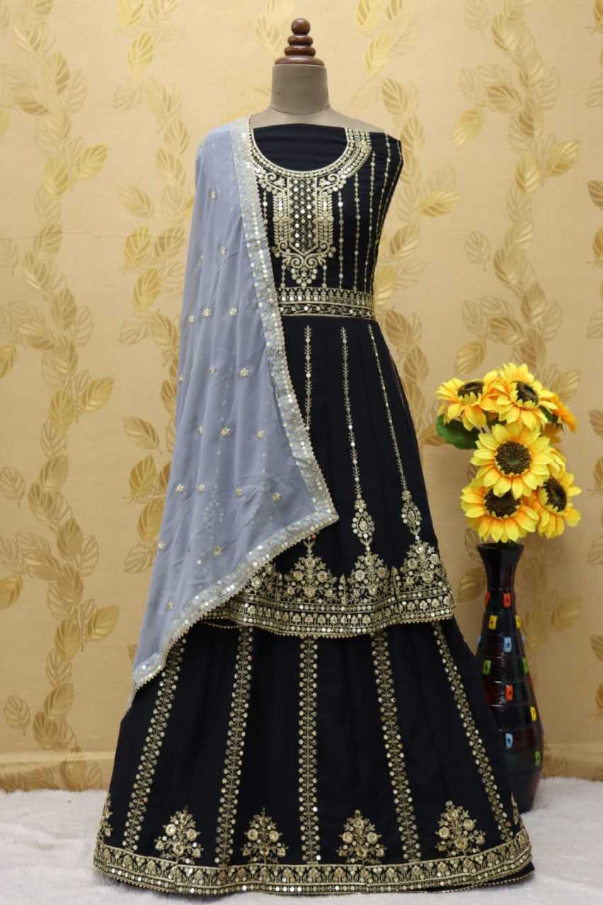 Faux Georgette Embroidery Suit