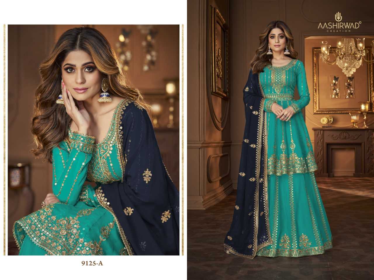 Faux Georgette Embroidery Suit
