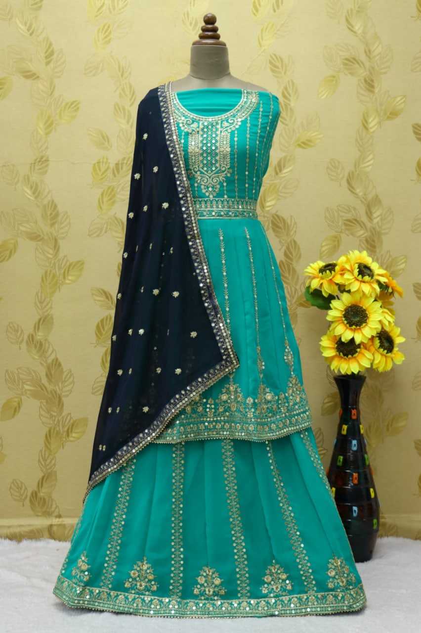 Faux Georgette Embroidery Suit
