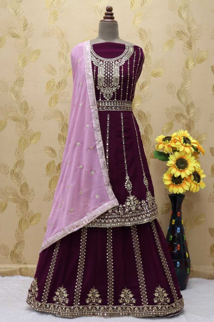 Faux Georgette Embroidery Suit