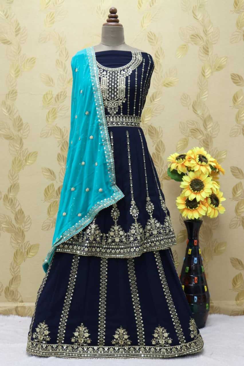 Faux Georgette Embroidery Suit