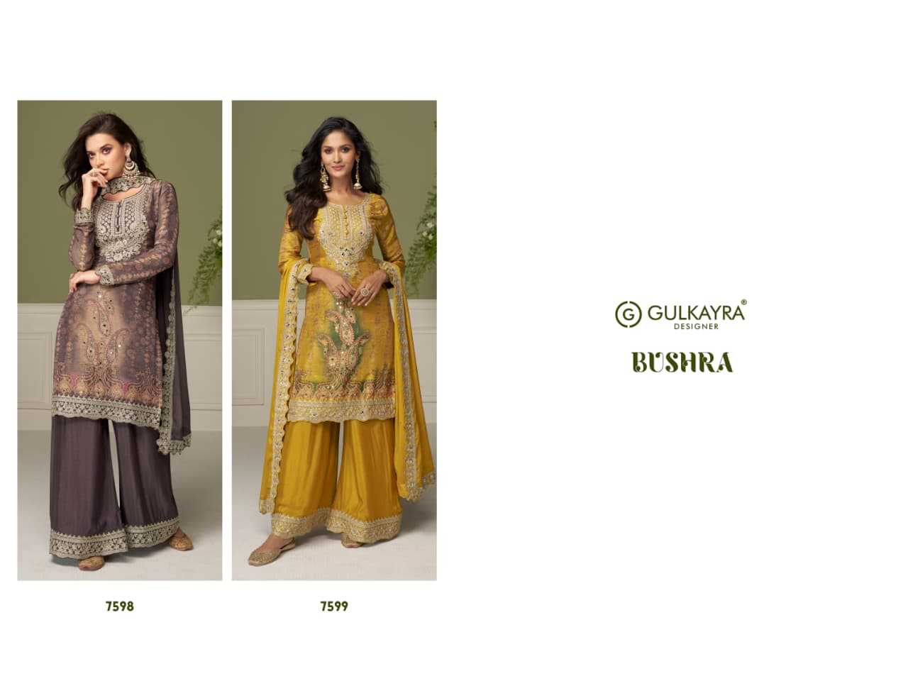 Chinon Silk Embroidery Suit