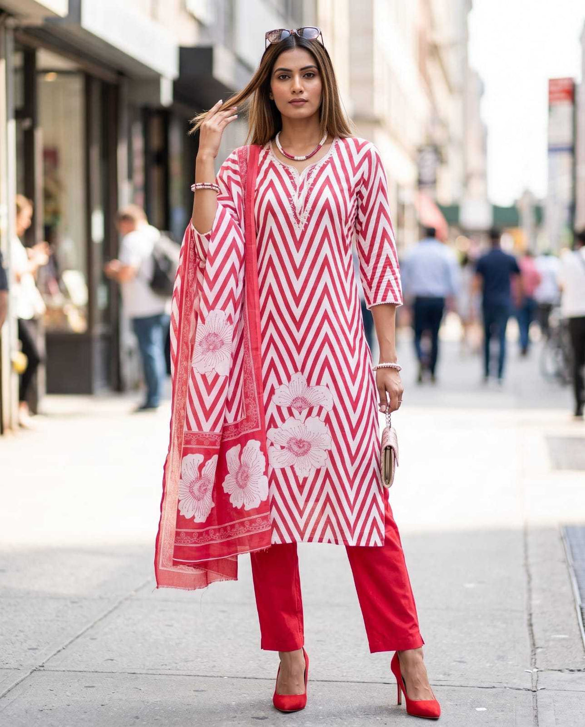Khatli Cotton Printed Suit