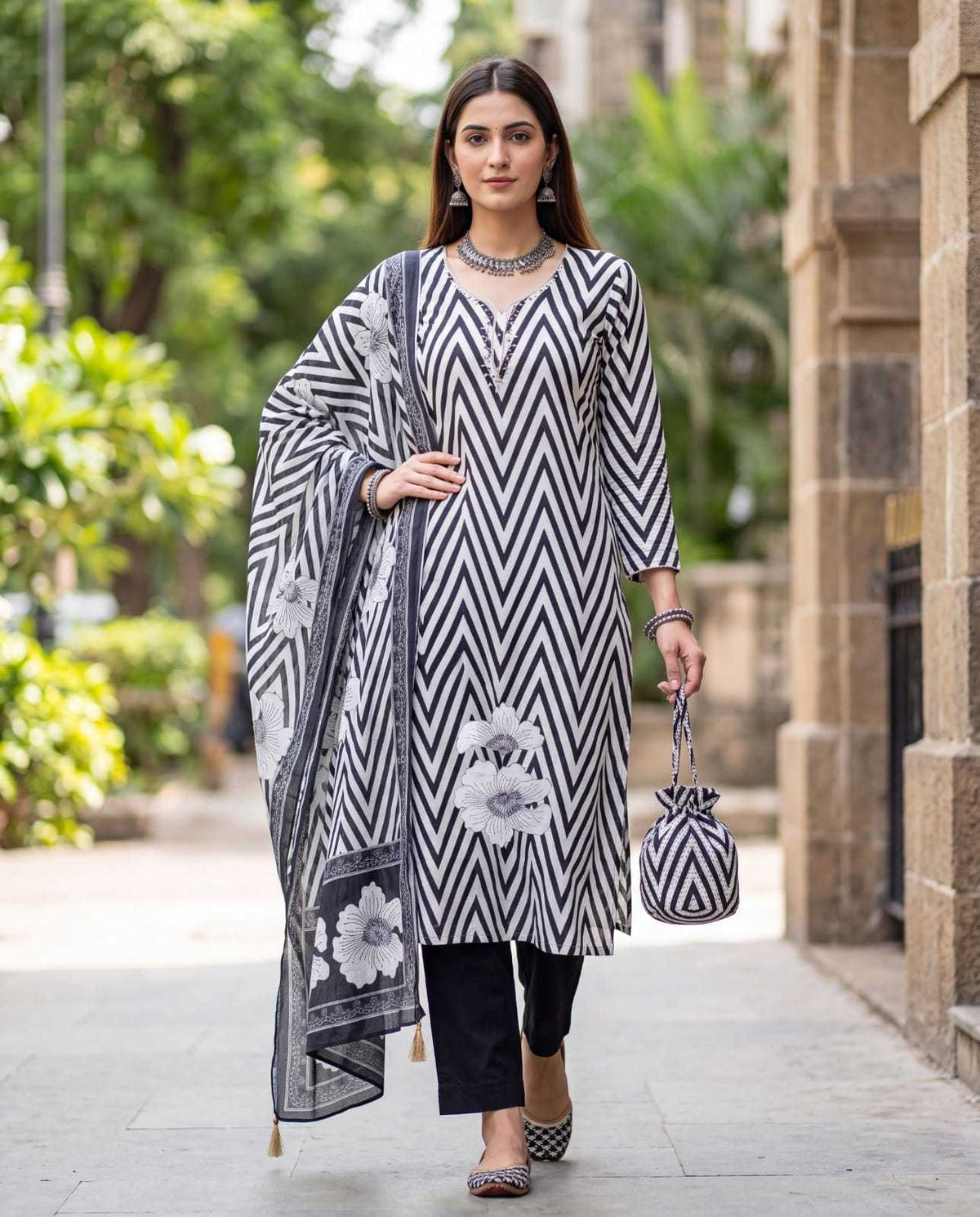Khatli Cotton Printed Suit