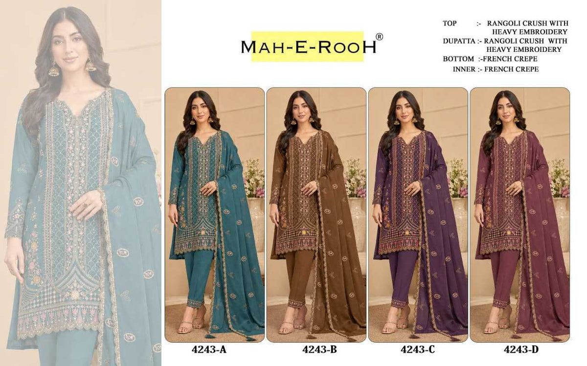 Crunchi Embroidery Suit