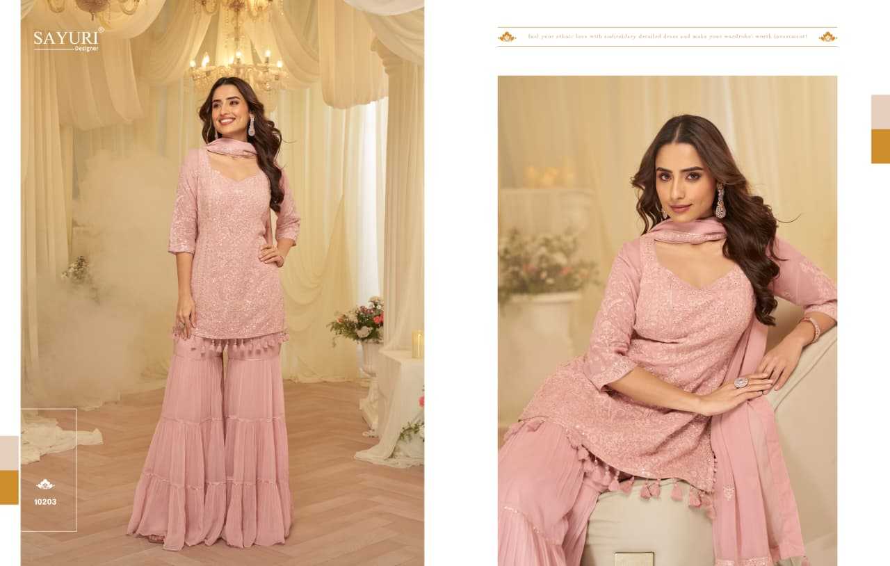 Georgette Sharara Salwar Suit