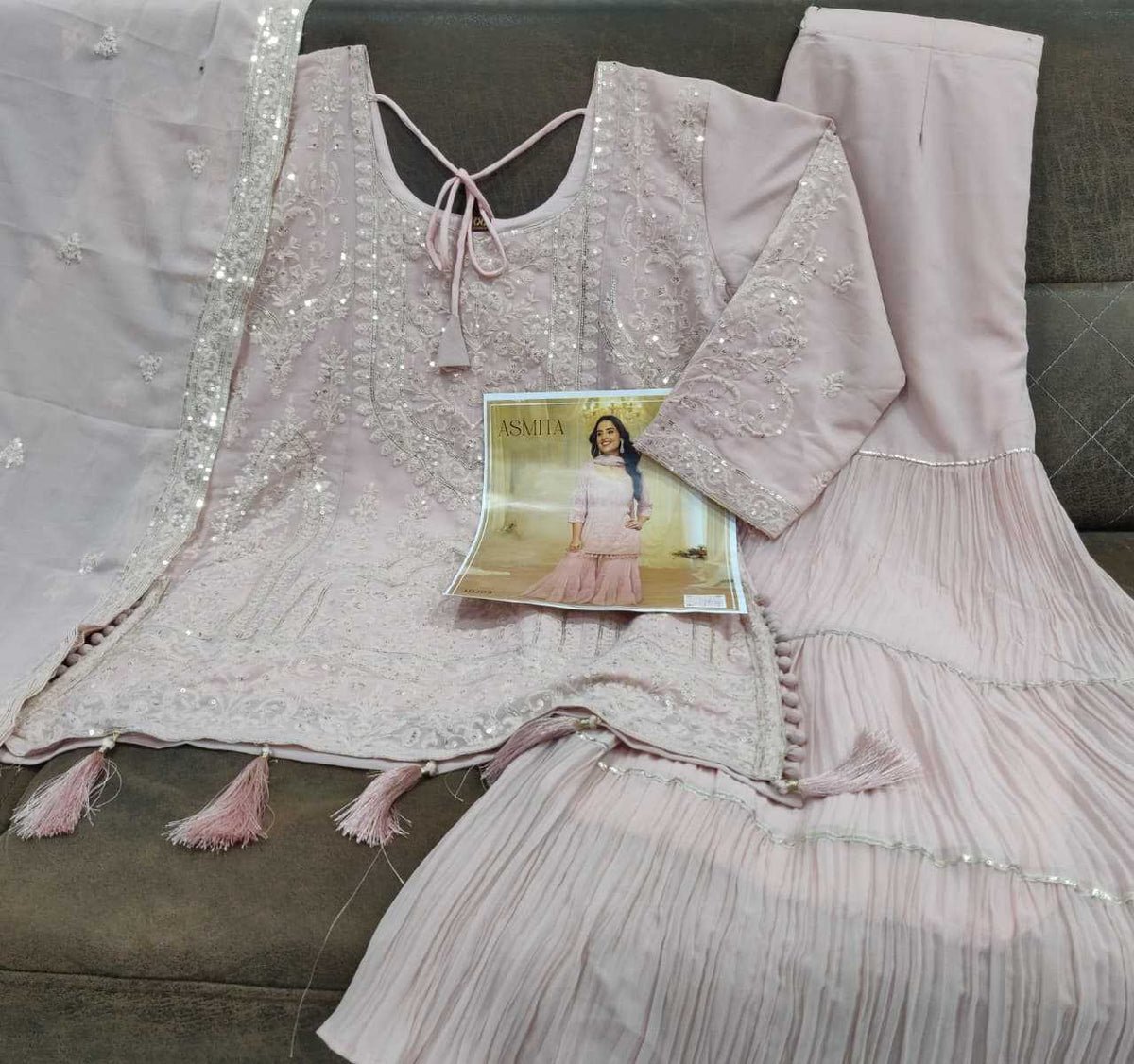Georgette Sharara Salwar Suit