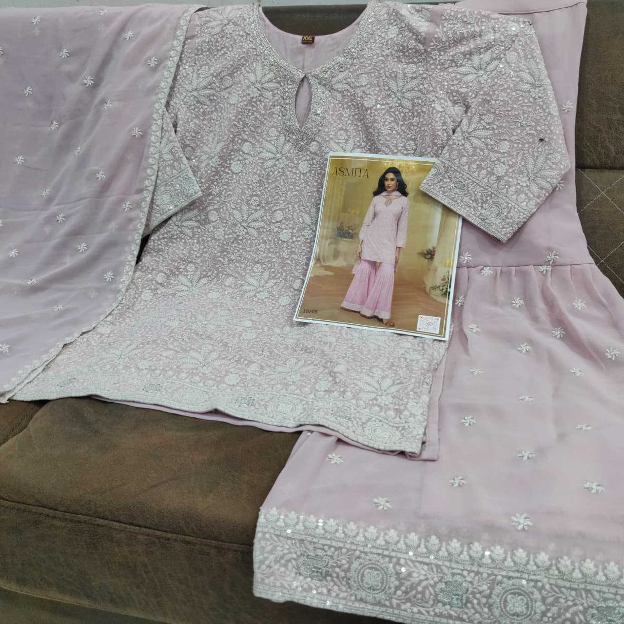 Georgette Sharara Salwar Suit