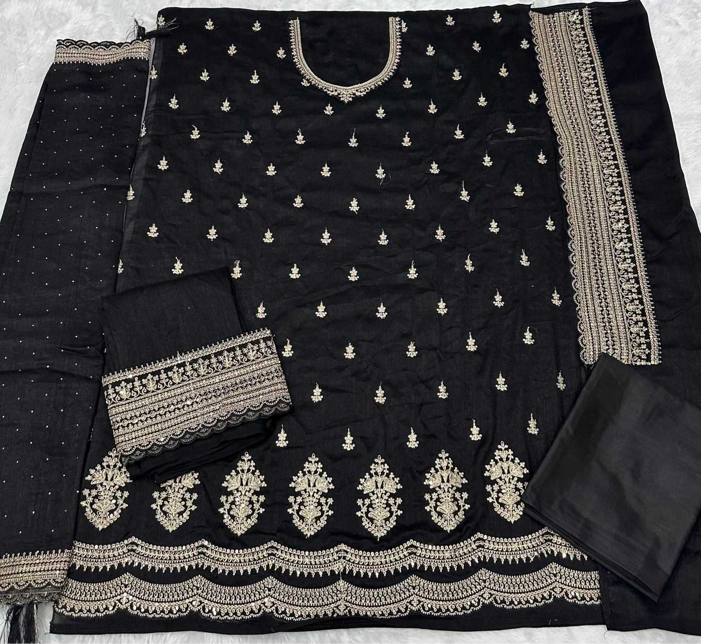 Heavy Silk Embroidery Suit