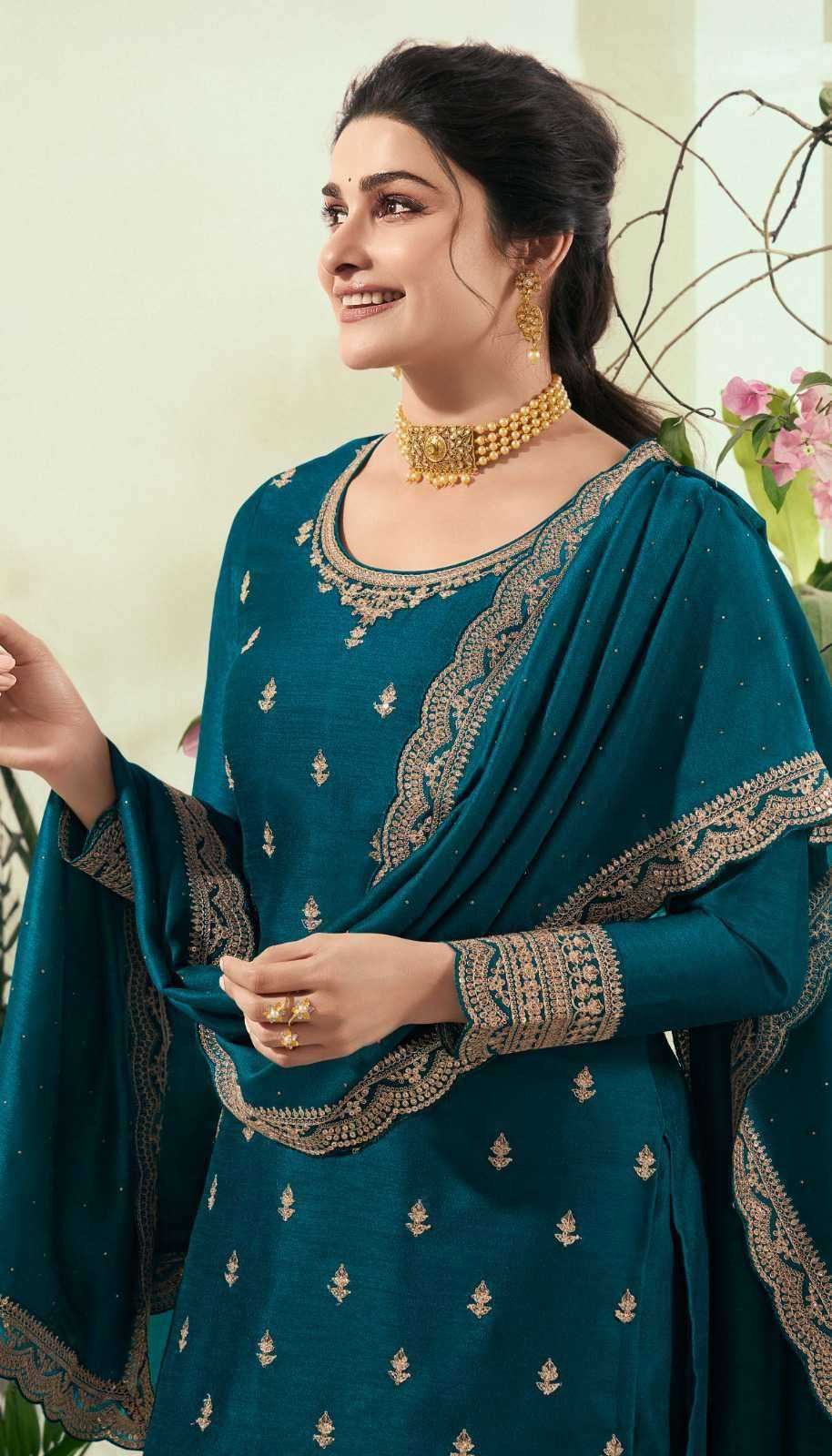 Heavy Silk Embroidery Suit