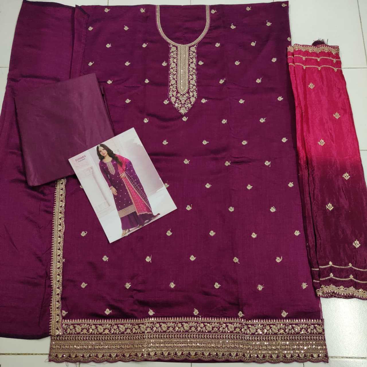 Soft Vichitra Ladies Suit