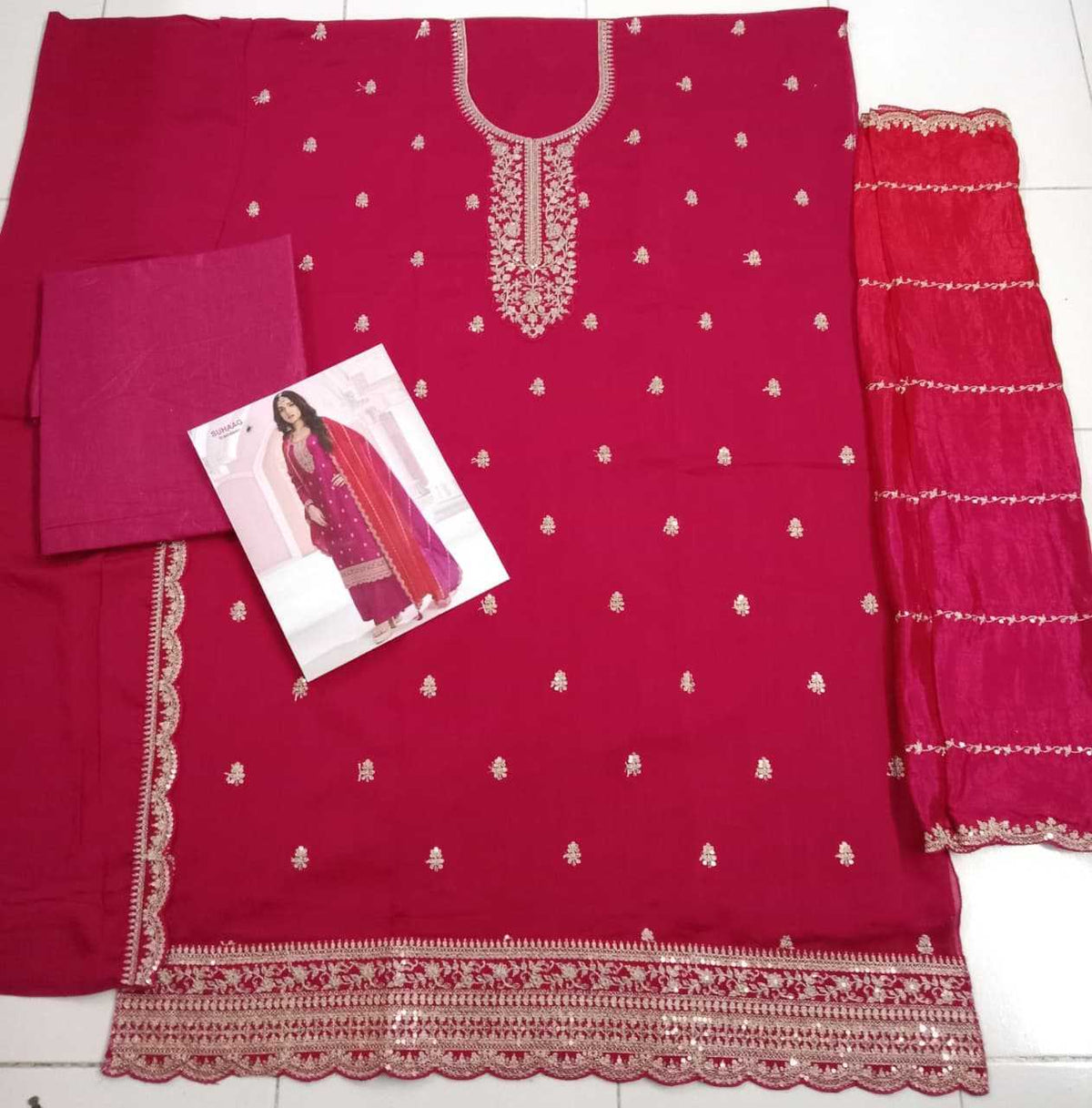 Soft Vichitra Ladies Suit