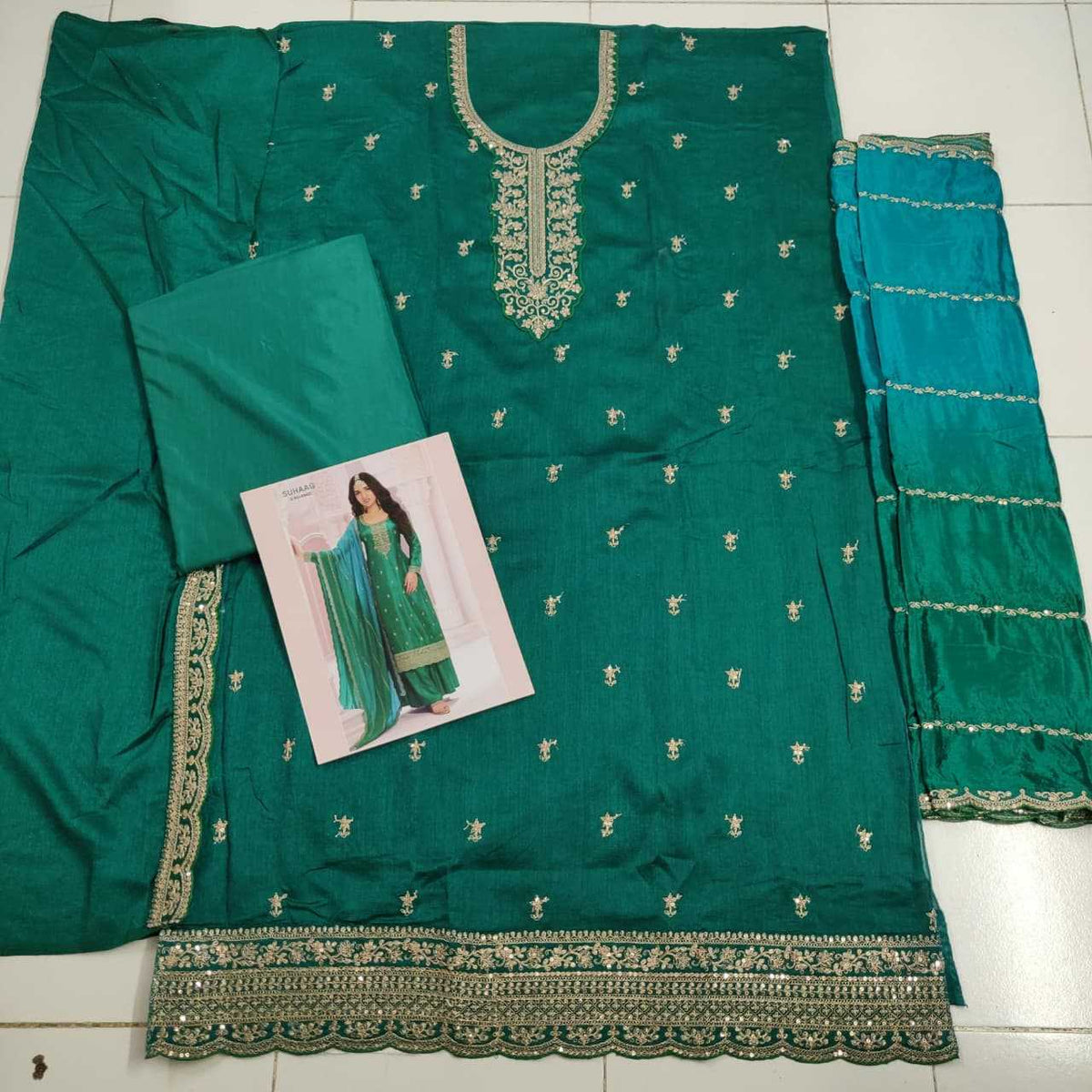Soft Vichitra Ladies Suit