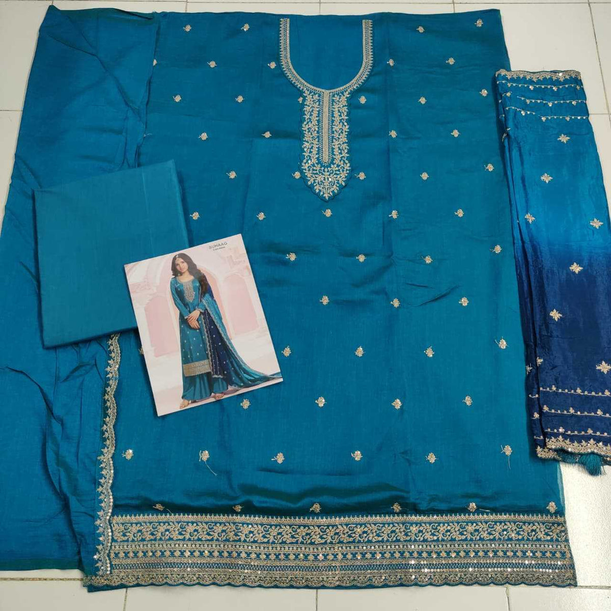 Soft Vichitra Ladies Suit