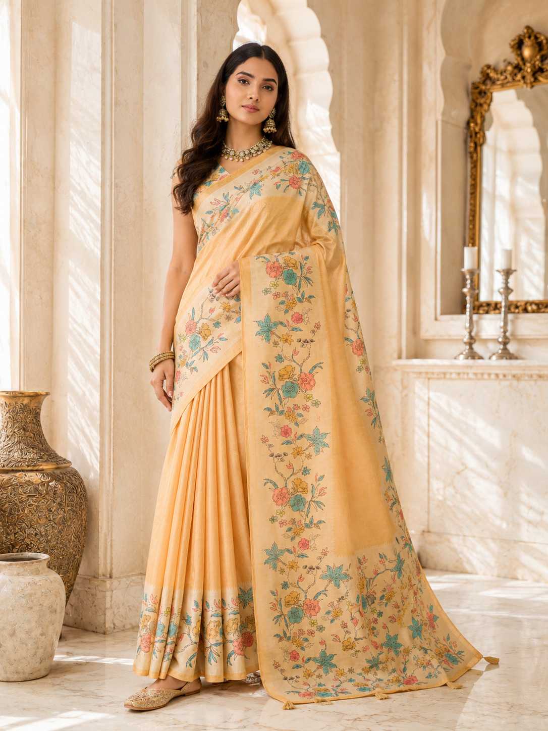 Aarvi Silk Printed Saree