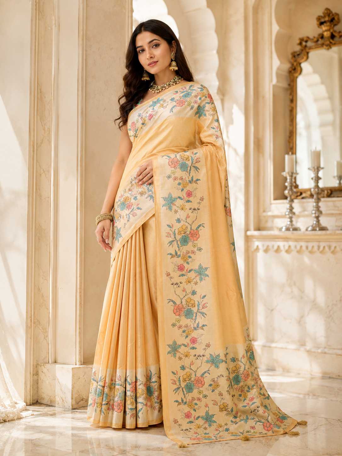 Aarvi Silk Printed Saree