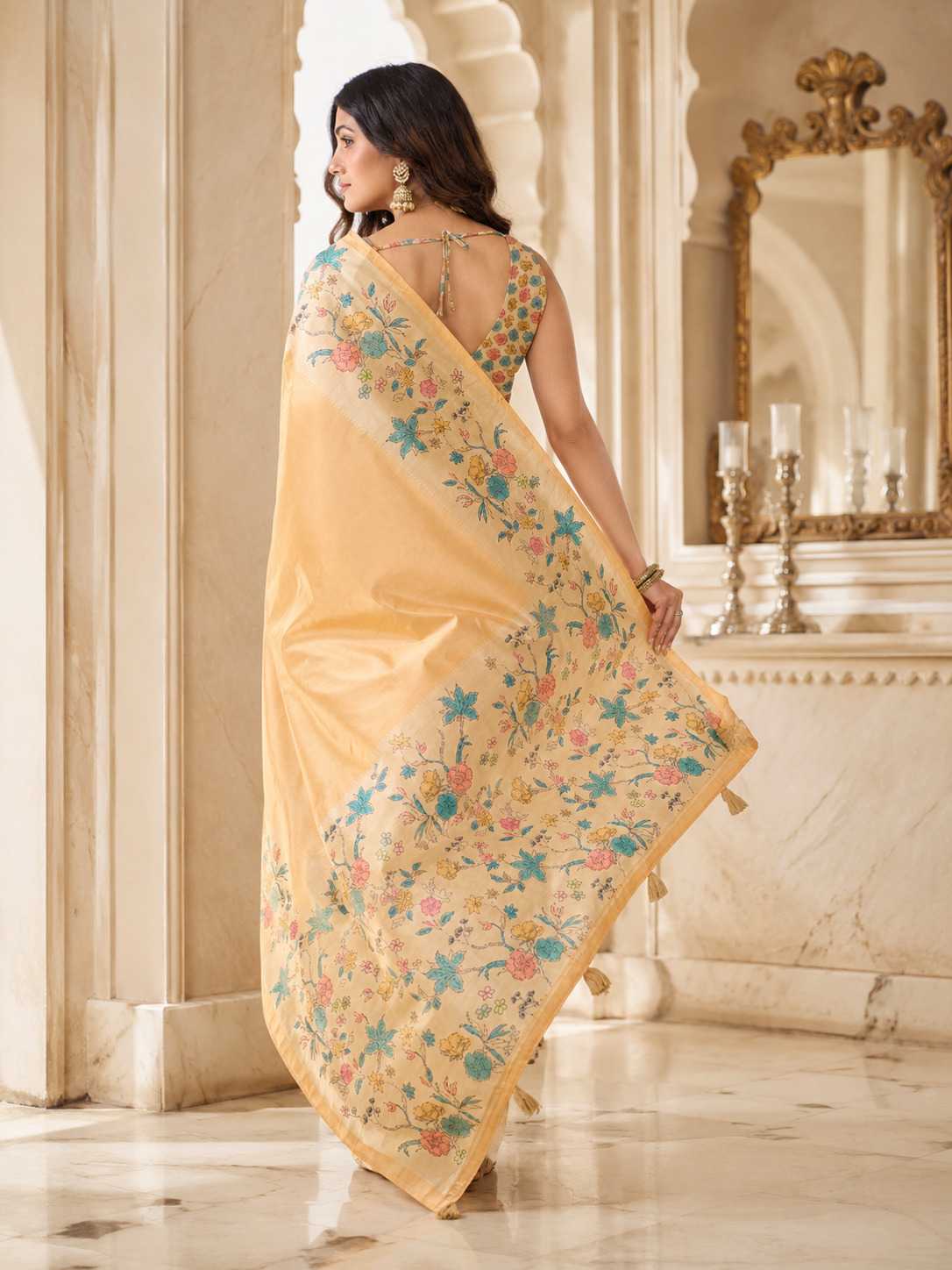 Aarvi Silk Printed Saree
