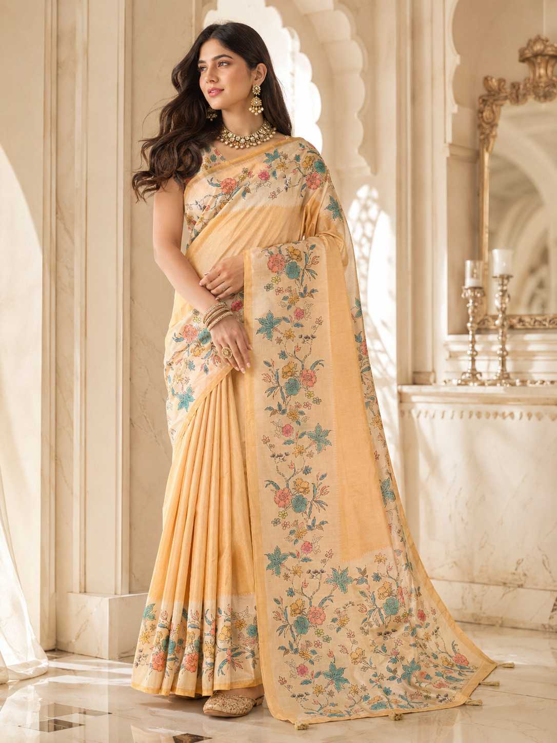 Aarvi Silk Printed Saree