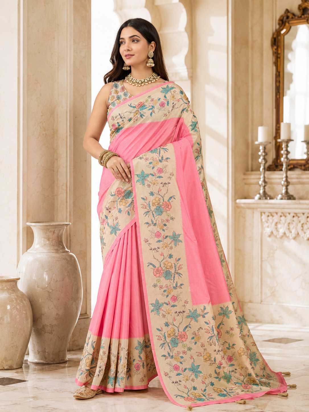 Aarvi Silk Printed Saree