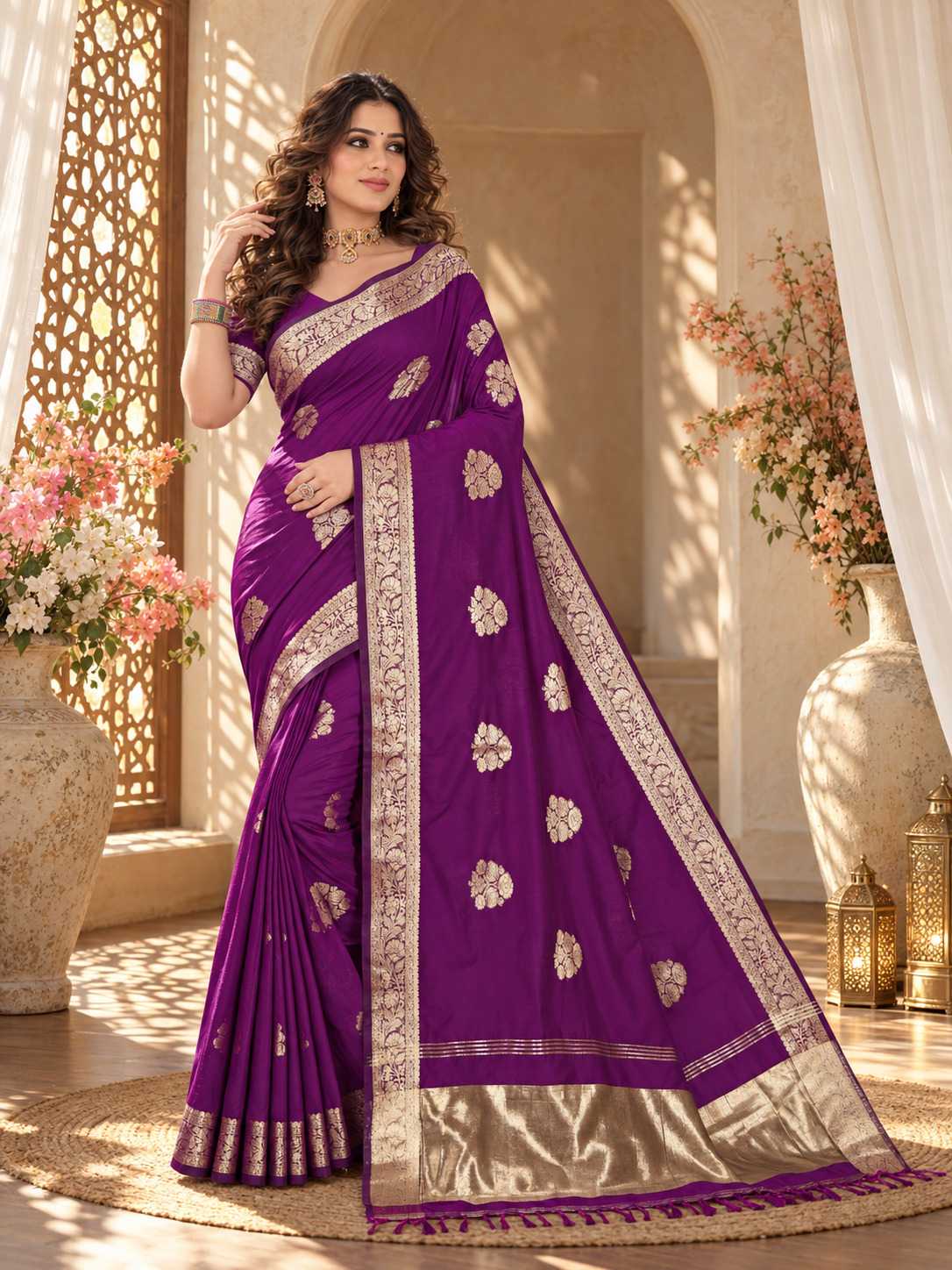 Aarya Silk Cotton Designer Saree