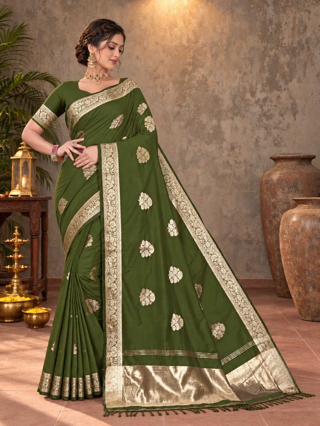 Aarya Silk Cotton Designer Saree