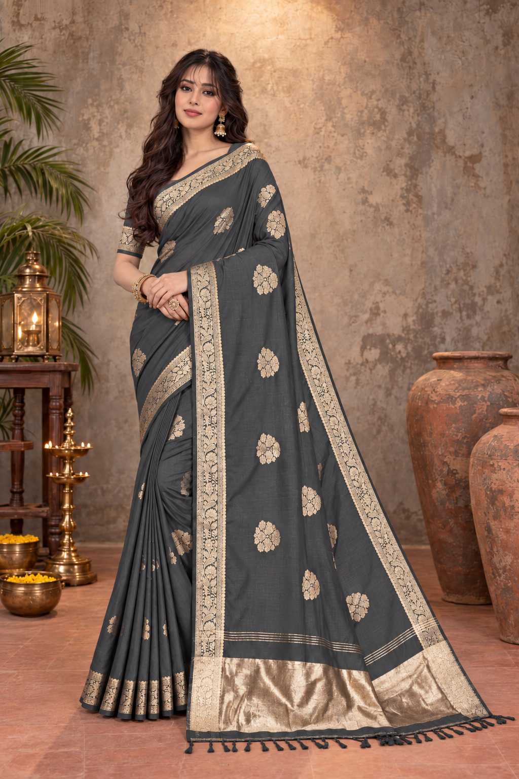 Aarya Silk Cotton Designer Saree