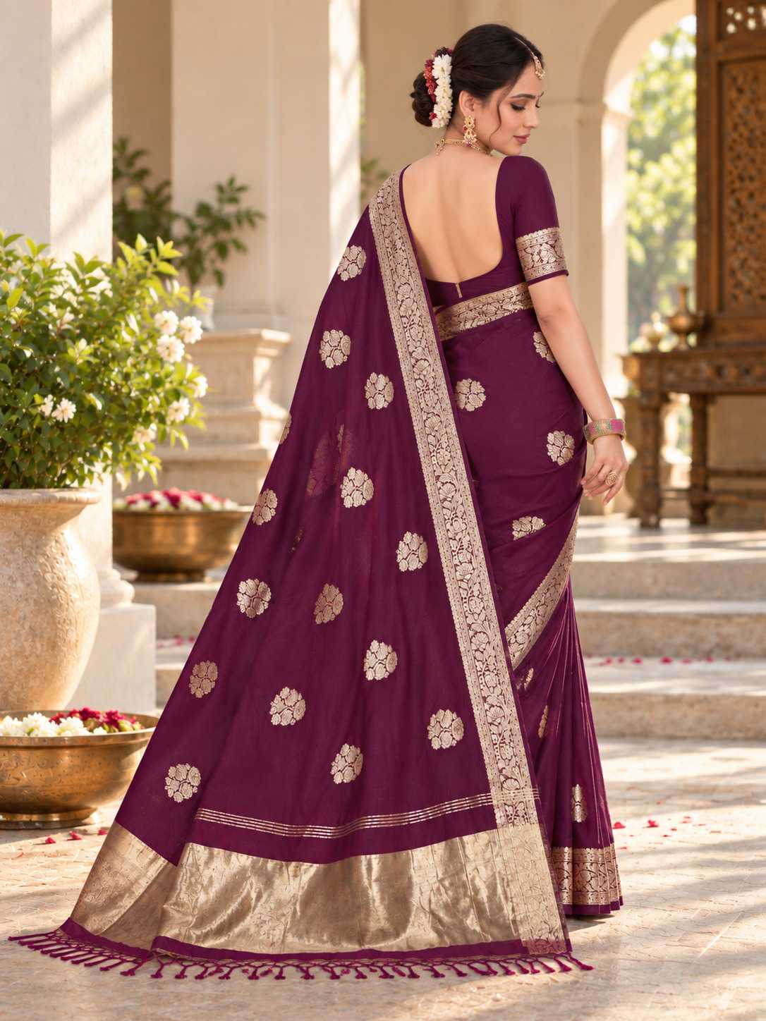 Aarya Silk Cotton Designer Saree
