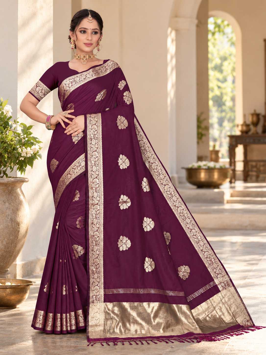Aarya Silk Cotton Designer Saree