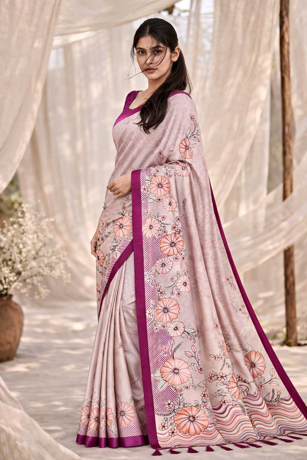 Tussar Silk Saree