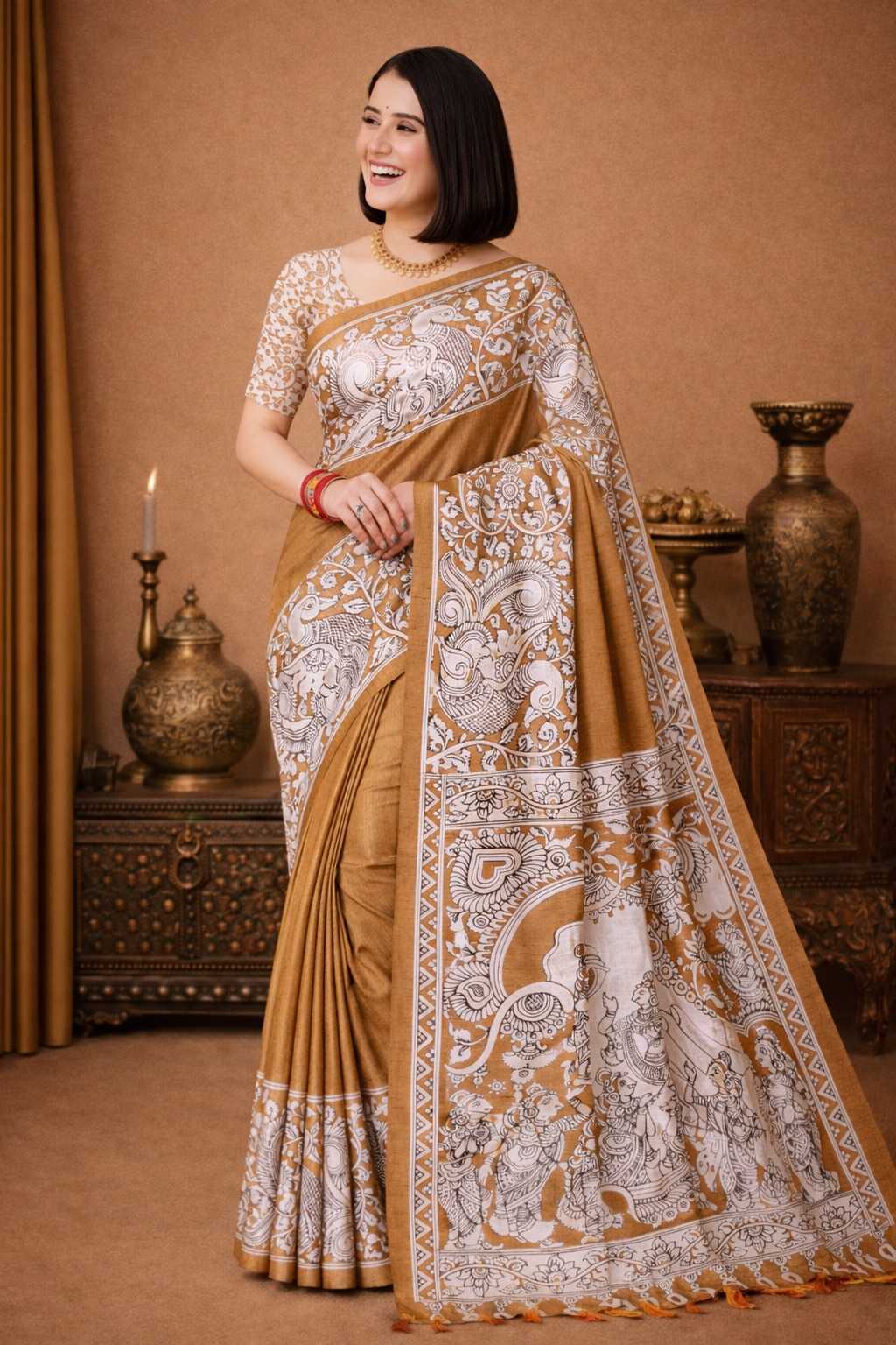 Tussar Silk Saree