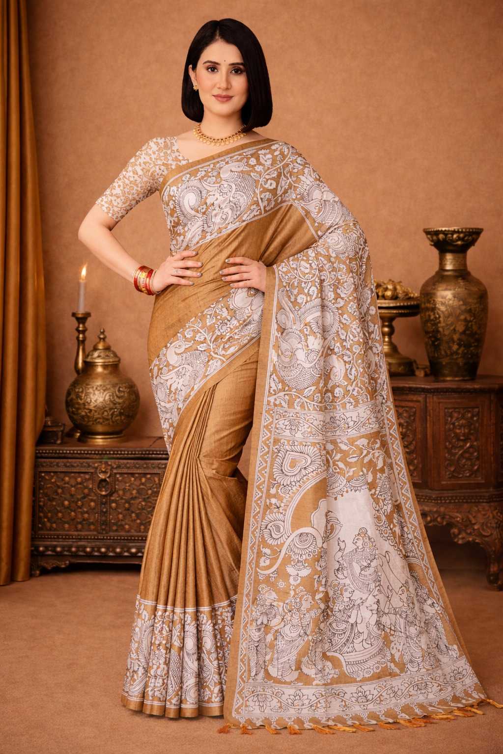 Tussar Silk Saree