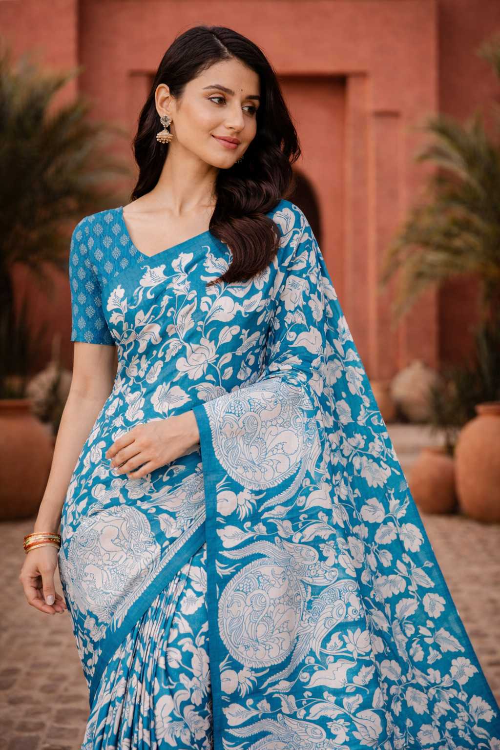 Tussar Silk Printed Saree