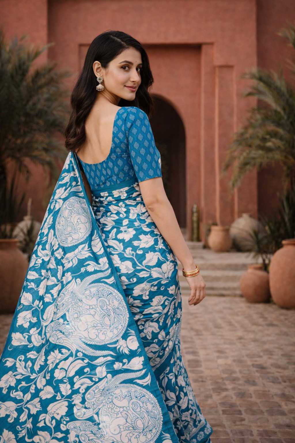 Tussar Silk Printed Saree