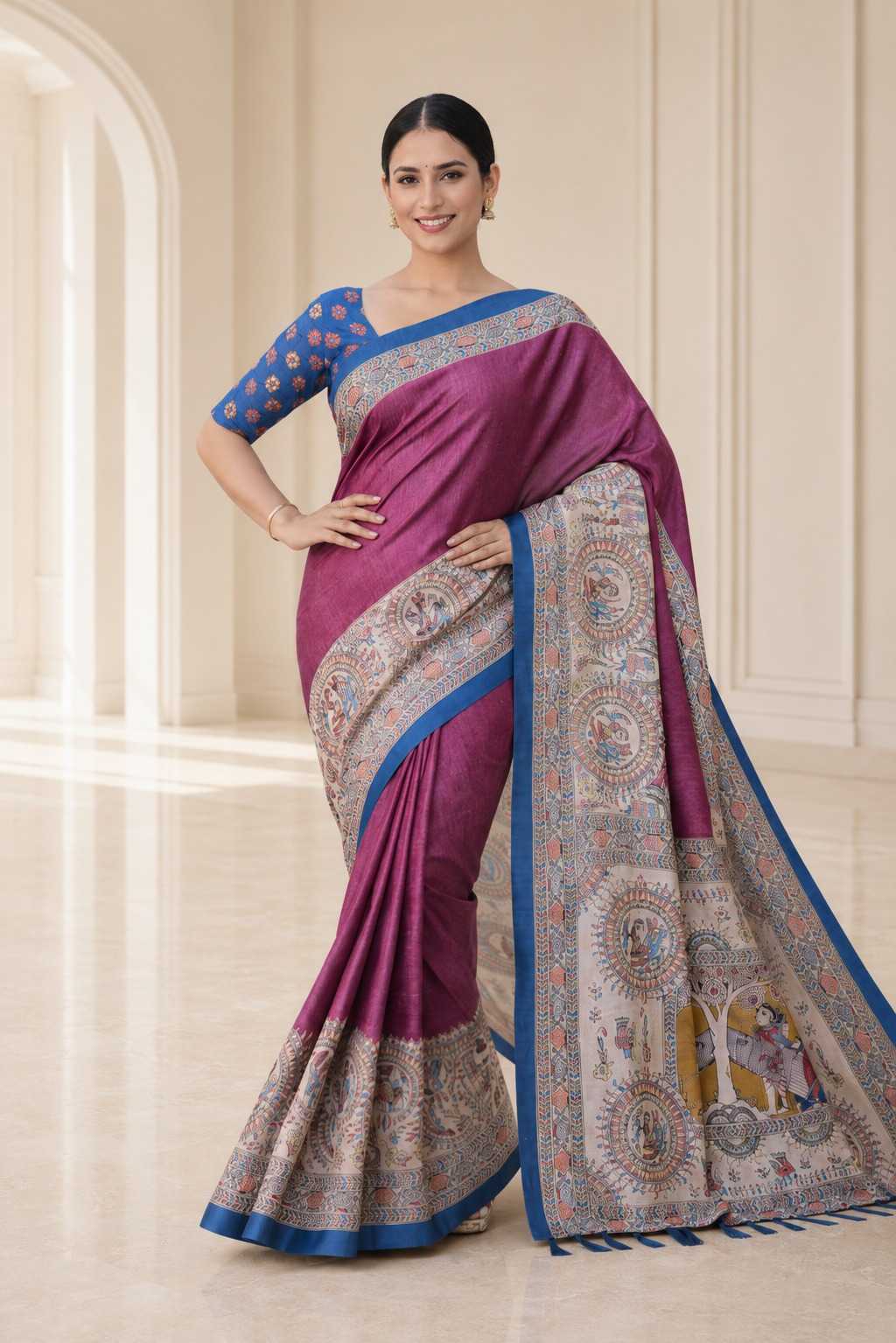 Tussar Silk Saree