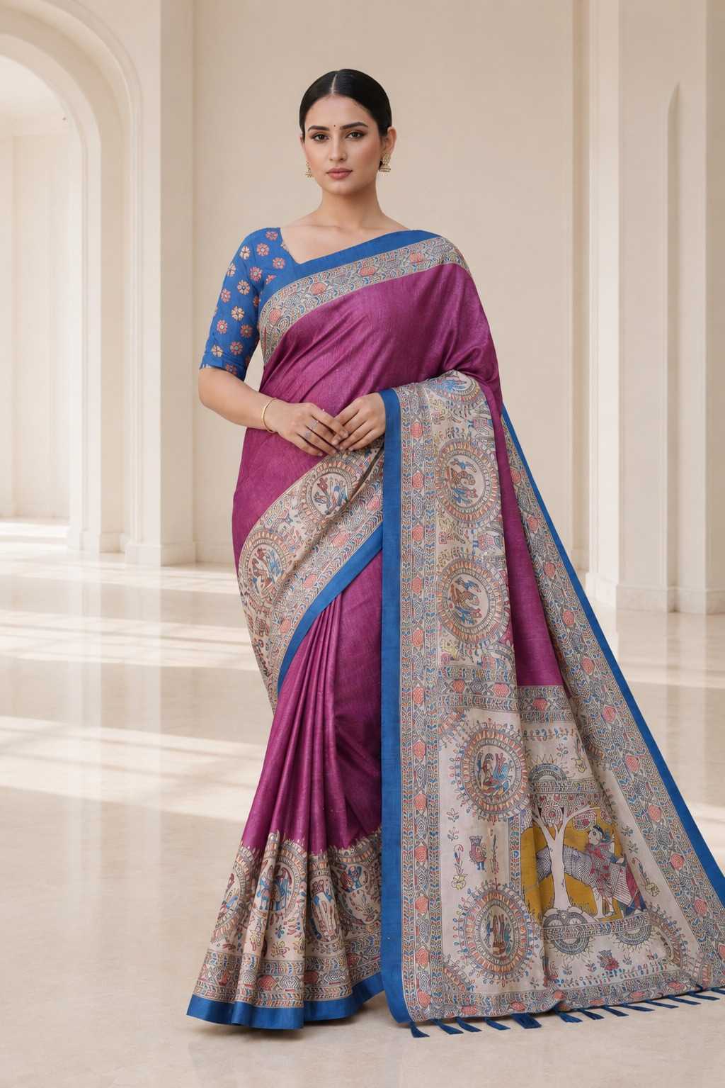 Tussar Silk Saree