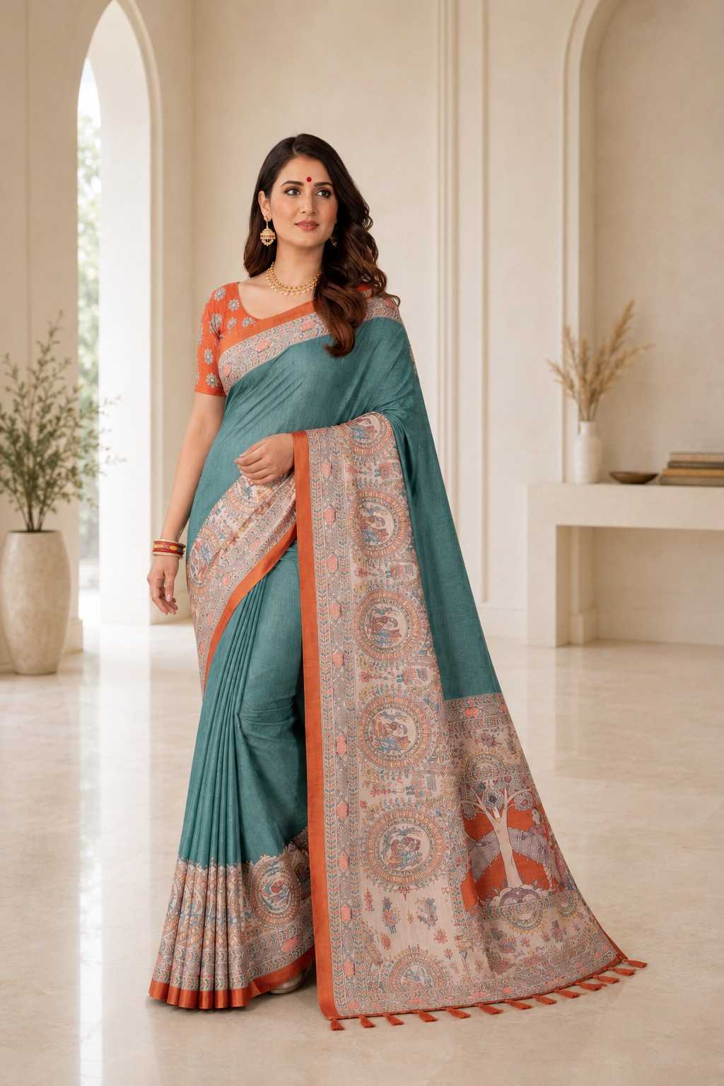 Tussar Silk Saree