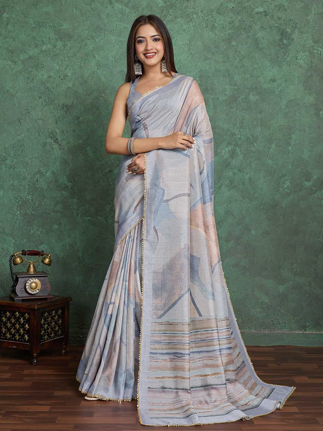 Key Silk Printed Saree