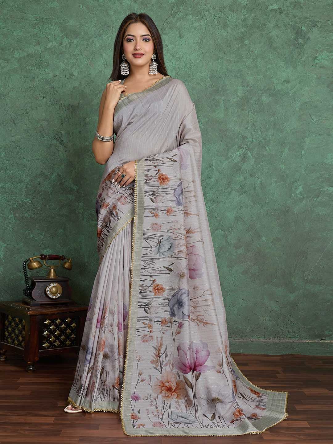 Key Silk Printed Saree