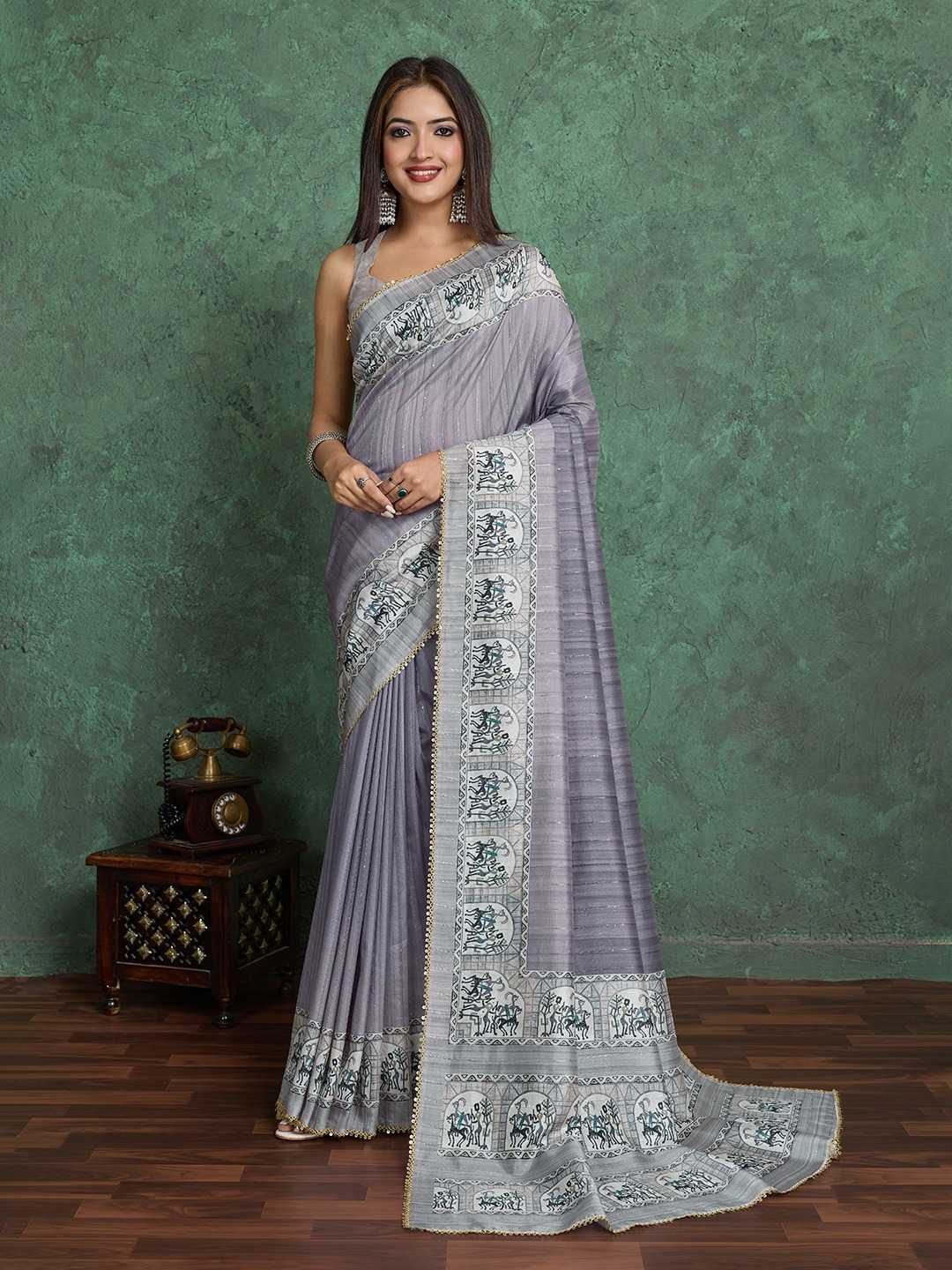 Key Silk Printed Saree