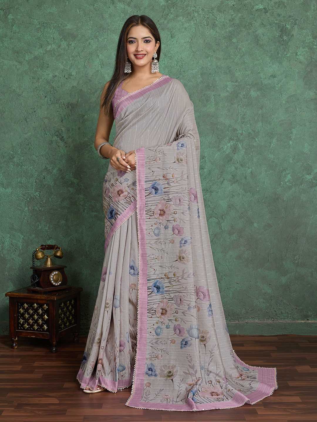 Key Silk Printed Saree