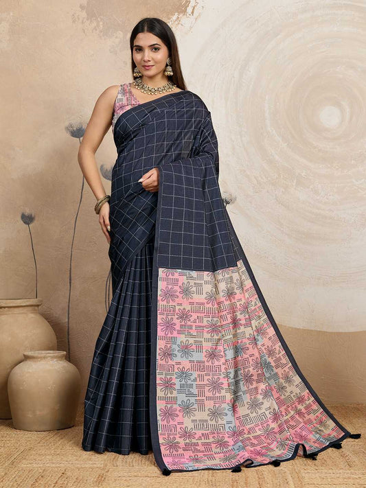 Vistara Soft Silk Printed Saree